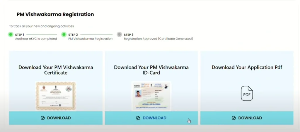 PM Vishwakarma Yojana Certificate